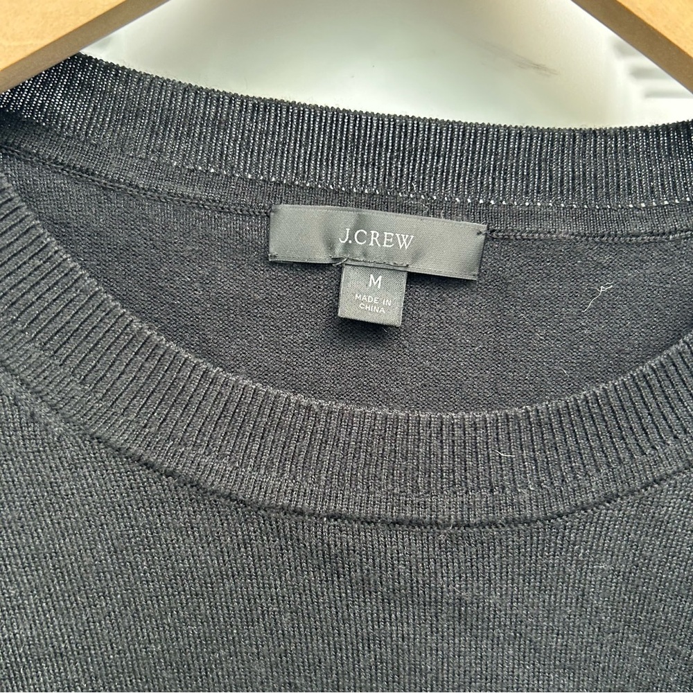 J. Crew Short-sleeve silk-blend crewneck sweater - Picture 2 of 6